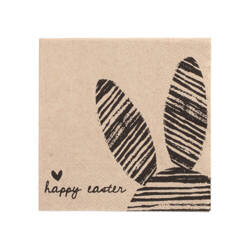 3-lagige Servietten „Bunny 1/4“, 25 x 25 cm, 20 Stück