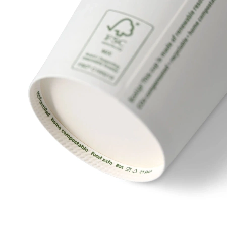 Papierbecher „Coffeelove“, 250 ml, Durchmesser 80 mm, 50 Stück