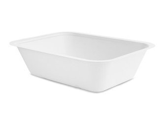 Behälter aus Zuckerrohr, 1800 ml, 25 x 18 x 6,5 cm, Serie „5“, 50 Stück