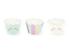 Bunte Muffinförmchen, Durchmesser 50 mm, Höhe 30 mm, 100 Stück