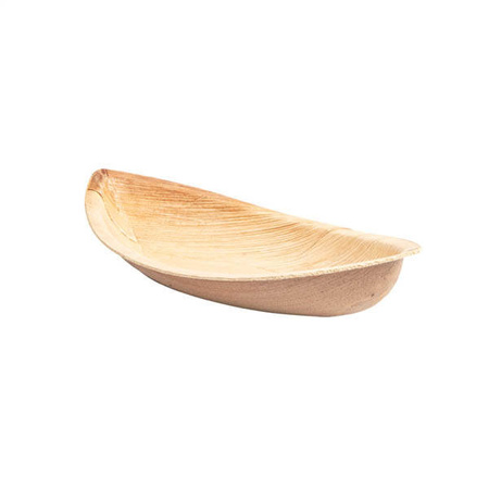 Schale aus Palmblättern „Kajak“, 21 x 11 x 4 cm, 25 Stück