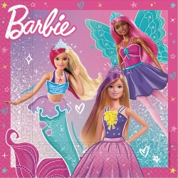 2-lagige Servietten „Barbie“, 33 x 33 cm, 20 Stück