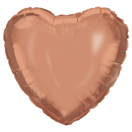 Folienballon „Rose Gold Heart“ 46 cm, 1 Stück