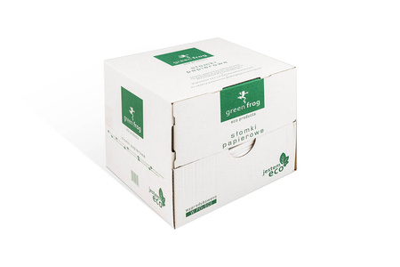 Weiße Papierstrohhalme, 8/197 mm, einzeln verpackt, 800 Stück