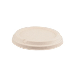 Deckel für Schalen aus Zuckerrohr, 500 ml, Durchmesser 140 mm, 50 Stück