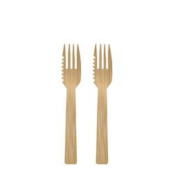 Bambus-Gabelmesser, 14,5 cm, 50 Stück