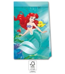 Papiertüten „Ariel – Die kleine Meerjungfrau“ 16 x 22 cm, 4 Stück