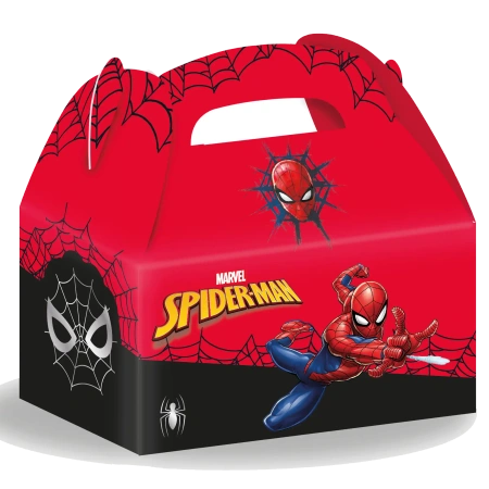 Spiderman-Papier-Kuchenförmchen, 15,5 x 9 x 8,5 cm, 4 Stück