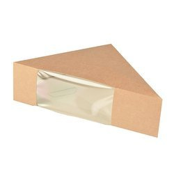 Papierverpackung für Sandwiches, 12,3 x 12,3 x 5,2 cm, 50 Stück