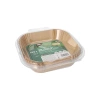Papierbeutel für Fritteusen, 16 x 16 x 4,5 cm, 100 Stück