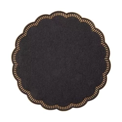 Papieruntersetzer für Tassen/Gläser, schwarz, Durchmesser 9 cm, 250 Stück