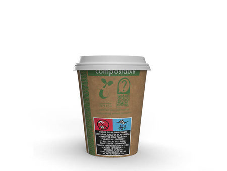 Vegware-Kraftpapierbecher, 250 ml, Durchmesser 80 mm, 50 Stück