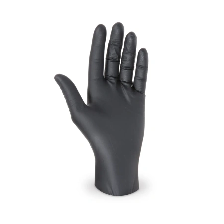 Unpuderte Nitrilhandschuhe, schwarz, in einer Schachtel, Größe „M“, 100 Stück