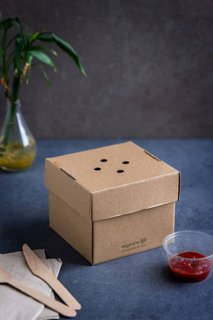 Premium-Burgerbox, aufklappbar, 12 x 12 x 10 cm, 100 Stück