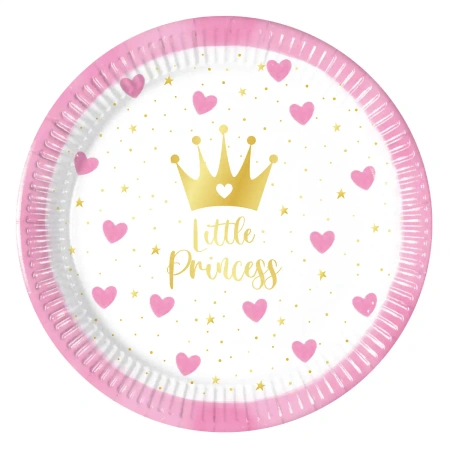 Papierteller „My Little Princess“, 20 cm, 8 Stück