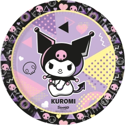 Papierteller „Kuromi“, 23 cm, 8 Stück