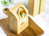 Tortilla-Schachtel mit Sichtfenster, PLA, 13,5 x 9,5 x 5 cm, 50 Stück