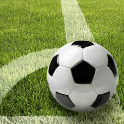 3-lagige Servietten „Football 1/4“, 33 x 33 cm, 20 Stück