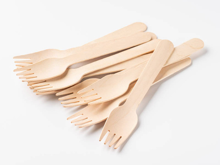 Holzgabeln, 16 cm, 100 Stück