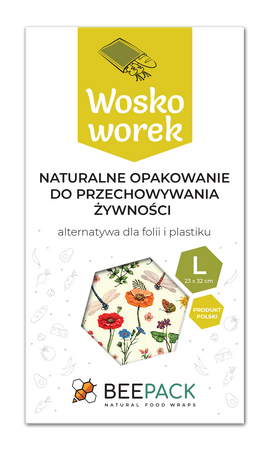 Wachsbecher „Łąka“ L 23 x 32 cm, 1 Stück