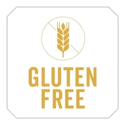 Papieraufkleber „Gluten Free“, 2,5 x 2,5 cm, 1000 Stück