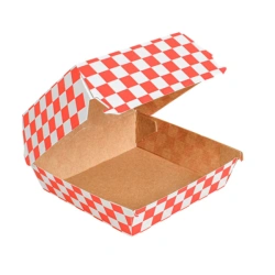 Burgerbox „Fitipaldi“ / „Kratka“ 12,5 x 12,5 x 8 cm, 50 Stück