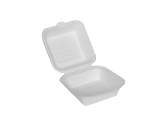 Burgerbox aus Zuckerrohr, 15,5 x 15 x 7,5 cm, 50 Stück