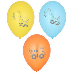 Luftballons „Baumaschinen“ – Mix, 29 cm, 6 Stück