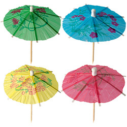 Festliche Zahnstocher „Sonnenschirme“, Länge 10 cm, 144 Stück