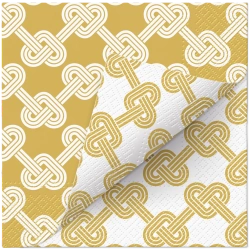 3-lagige, doppelseitige Servietten „Double Hearts“, 1/4, 33 x 33 cm, 20 Stück