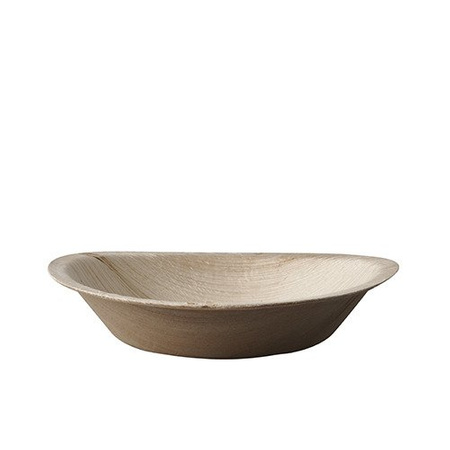Schale aus Palmblättern, 180 ml, Durchmesser 15 cm, Höhe 3 cm, 25 Stück