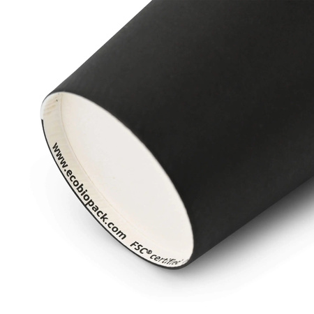 Schwarzer Papierbecher, 120 ml, Durchmesser 62 mm, 50 Stück