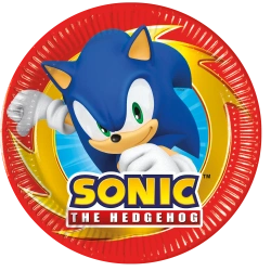 Pappteller „Sonic SEGA“, 20 cm, 8 Stück