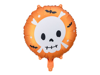 Folienballon „Schädel – Halloween“, 45 cm, 1 Stk.