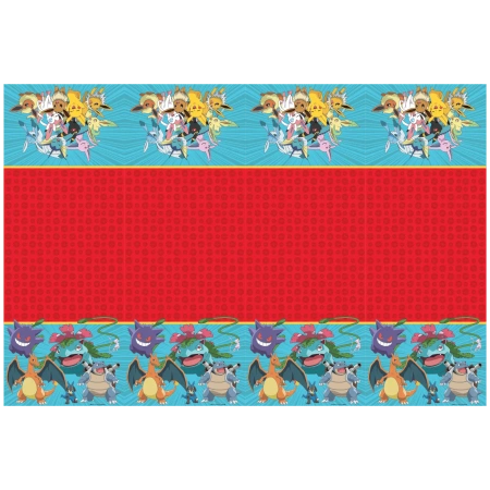 Mehrweg-Tischdecke „Pokémon“, 120 x 180 cm, 1 Stück