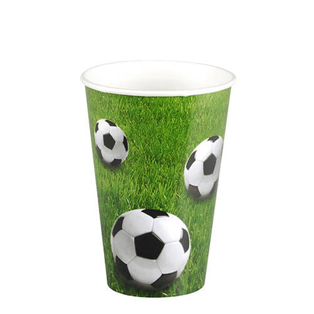 Pappbecher „Fußball“ 200 ml, Ø 70 mm 10 Stück.