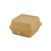 Wiederverwendbare Burgerboxen, braun, 16 x 15 x 8,5 cm, 60 Stück