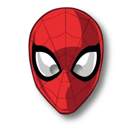 Papiermasken „Spider-Man“, 6 Stück