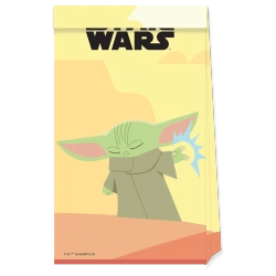 Papiertüten „Star Wars: The Mandalorian“ 16 x 22 cm, 4 Stück