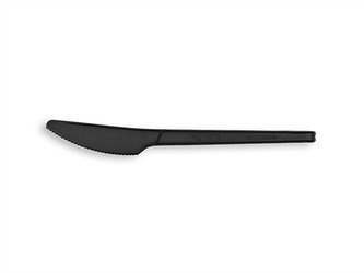 C-PLA-Messer, schwarz, 16,5 cm, 50 Stück