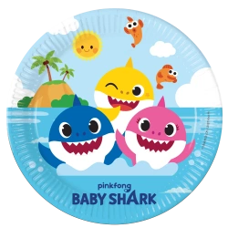 Pappteller „Baby Shark“, 23 cm, 8 Stück