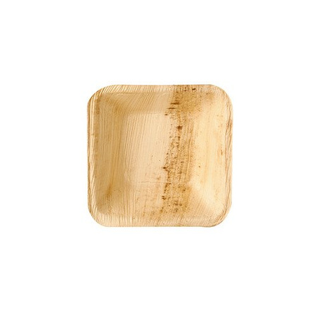Schale aus Palmblättern 40ml 8 x 8 x 2 cm 25 Stück.