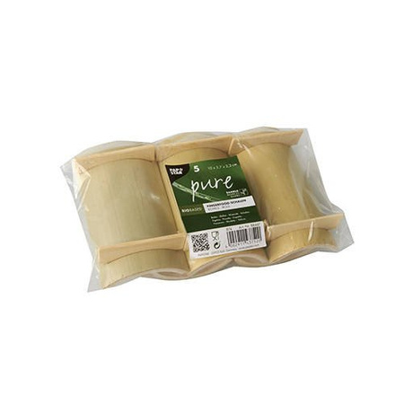Snackschale aus Bambus, 10 x 5,7 x 2,3 cm, 5 Stück