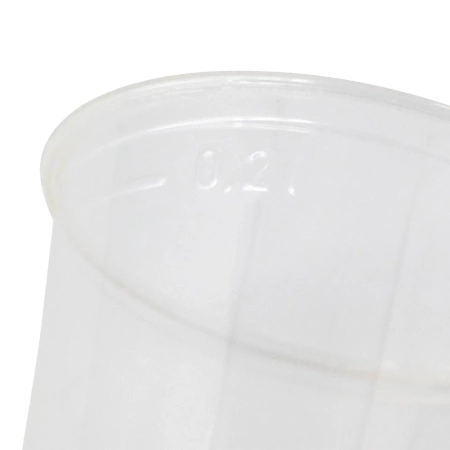 PLA-Becher, 200 ml, Durchmesser 71 mm, 100 Stück