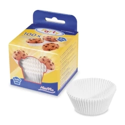 Weiße Muffinförmchen, Durchmesser 50 mm, Höhe 30 mm, 100 Stück