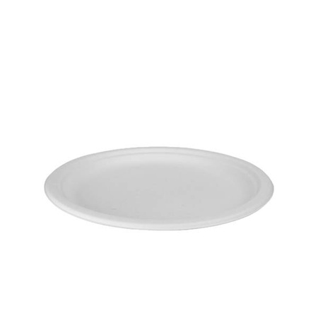 Runde Teller aus Zuckerrohr, 17 cm, 50 Stück