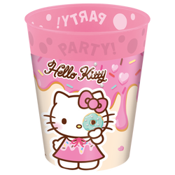 Mehrwegbecher „Hello Kitty“, 250 ml, 4 Stück