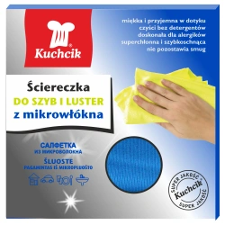 Mikrofasertuch für Fenster und Spiegel, Kuchcik, 1 Stück