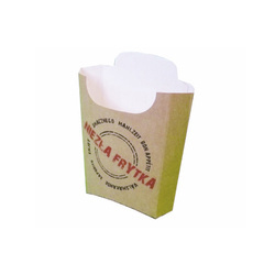 Papierbox für Pommes frites, 100 g, „Niezła Frytka“, 500 Stück