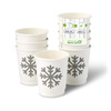 Doppelwandiger Pappbecher, Dispersionsbeschichtung, „Winter“, 250 ml, Durchmesser 80 mm, 25 Stück
